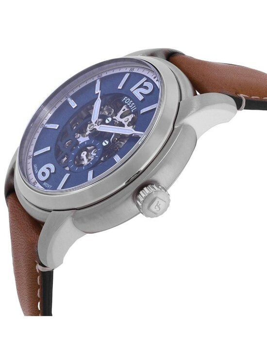 NWT Fossil Heritage Automatic Blue Dial Men\'s Watch